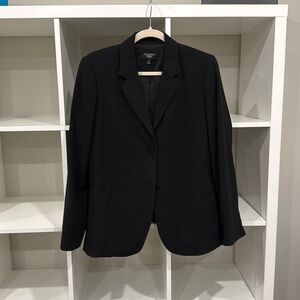 Used, excellent condition: Talbots petites women’s black blazer, size 12P